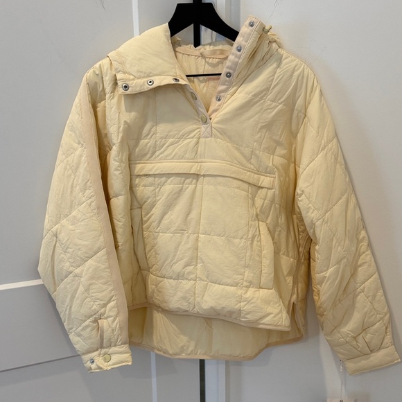 free people movement Jackets & Blazers - Free People Pippa Packable Pullover Puffer NWT XS $198 butter yellow